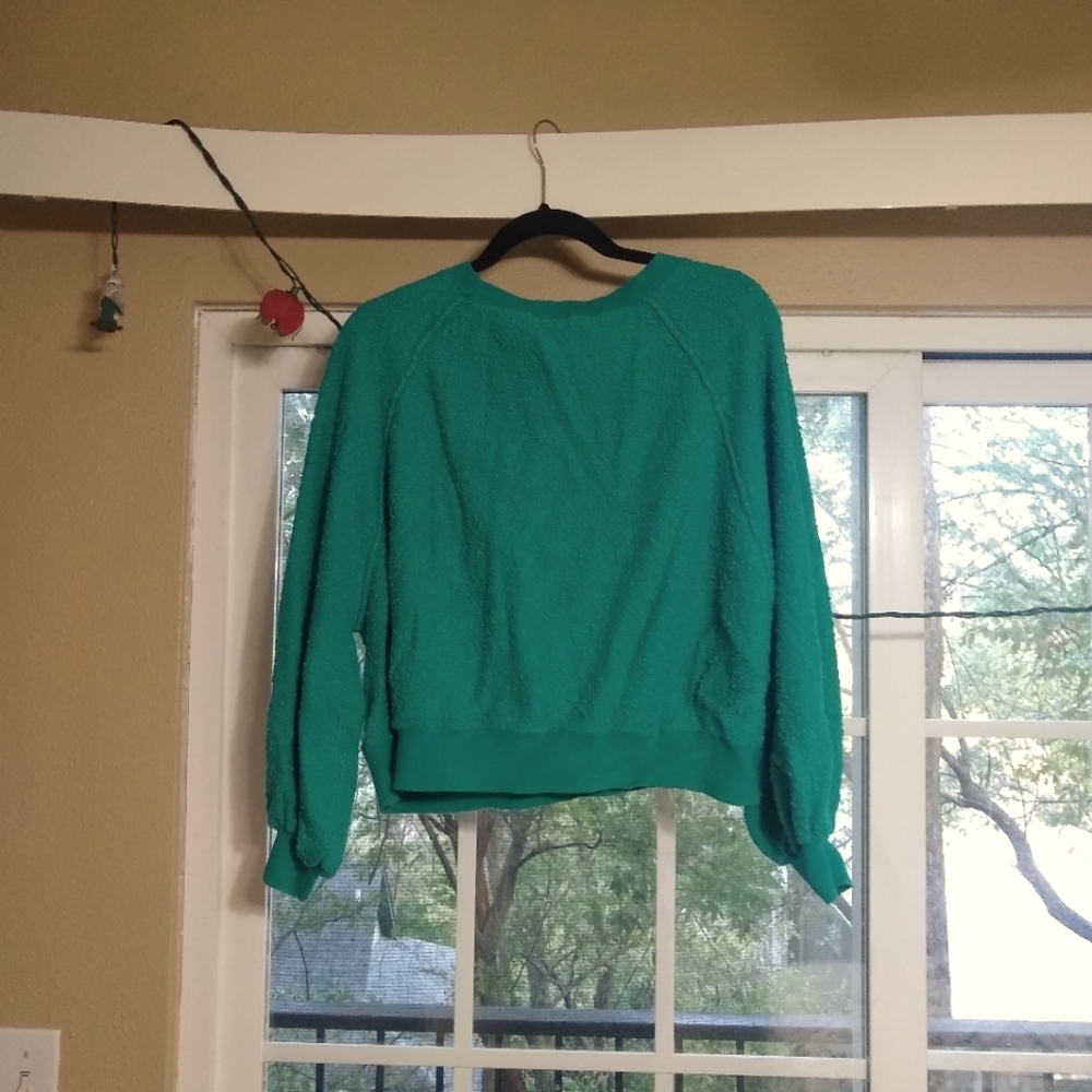 Free people puff sleeve sweater
